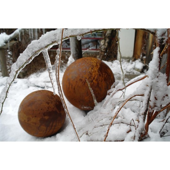 Kugel Edelrost 30 cm Durchmesser