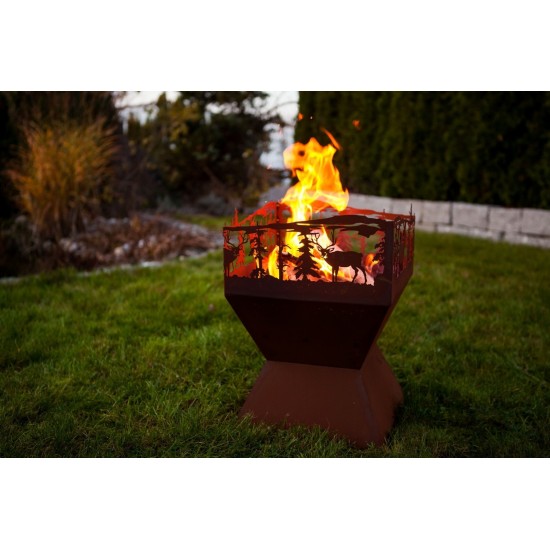 Feuerkorb "Weihnachtszauber", Rost