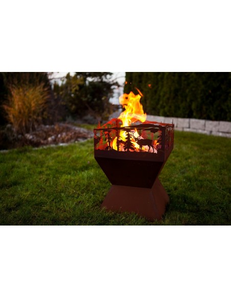 Feuerkorb "Weihnachtszauber", Rost