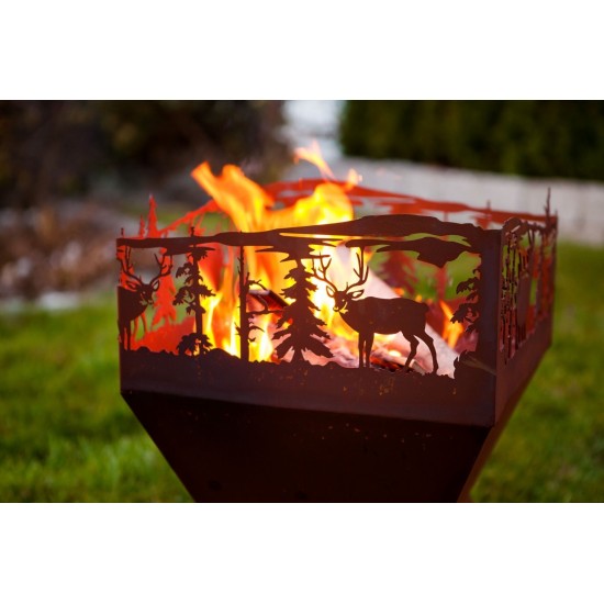 Feuerkorb "Weihnachtszauber", Rost