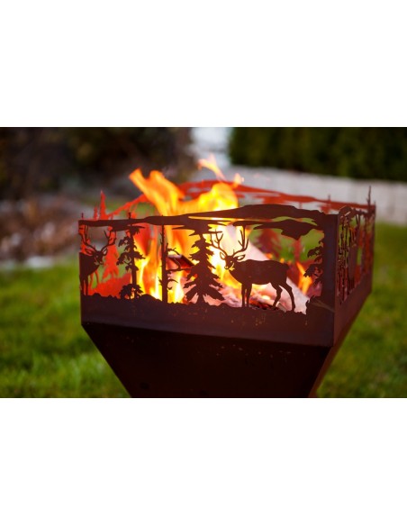 Feuerkorb "Weihnachtszauber", Rost