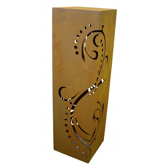 Rost Säule Lichterzauber 100 cm rechteckig