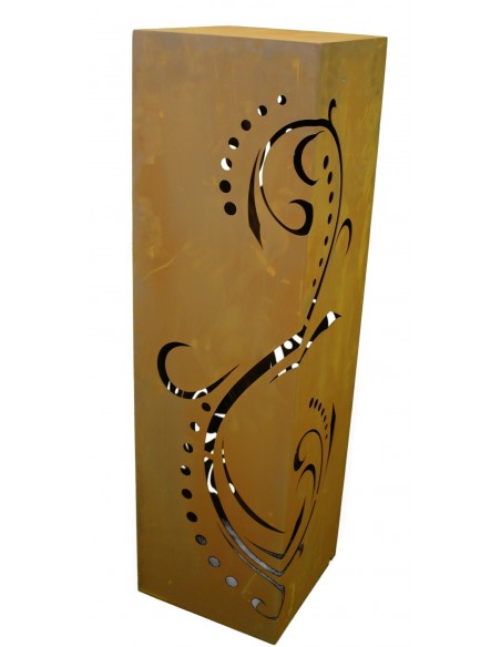 Rost Säule Lichterzauber 100 cm rechteckig