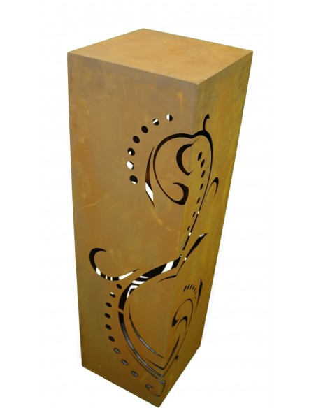 Rost Säule Lichterzauber 100 cm rechteckig