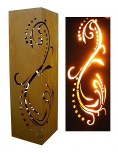 Rost Säule Lichterzauber 100 cm rechteckig