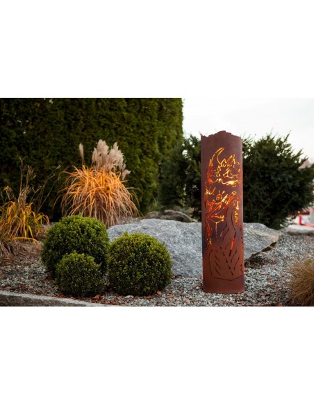 Säule "magischer Drache", Rost