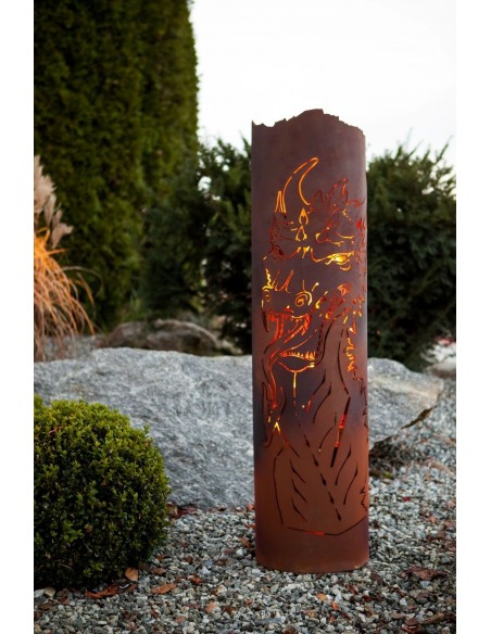 Säule "magischer Drache", Rost