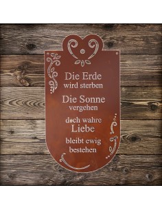 Gedichttafel "Erde", Rost 2
