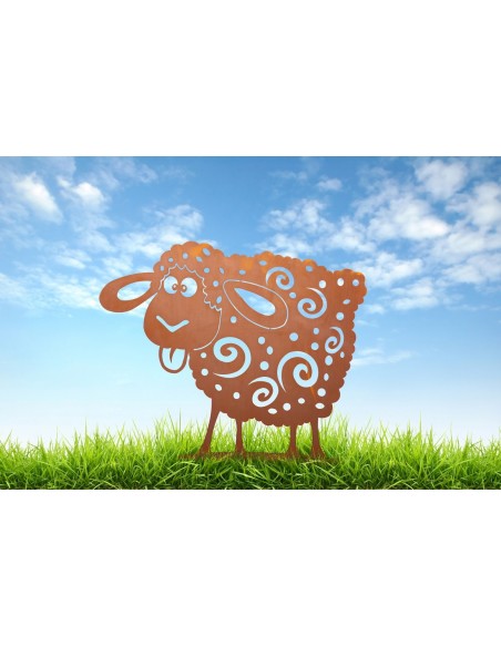 Crazy Schaf auf Platte, Rost