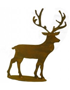 kleiner Edelrost Hirsch 28 cm hoch