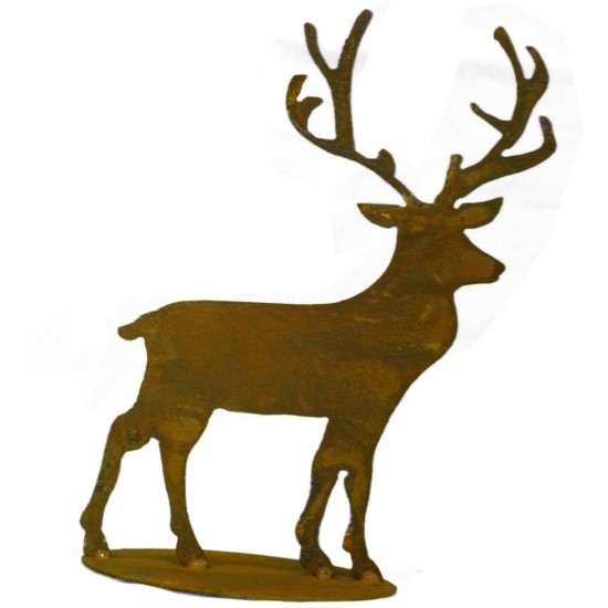 kleiner Edelrost Hirsch 28 cm hoch