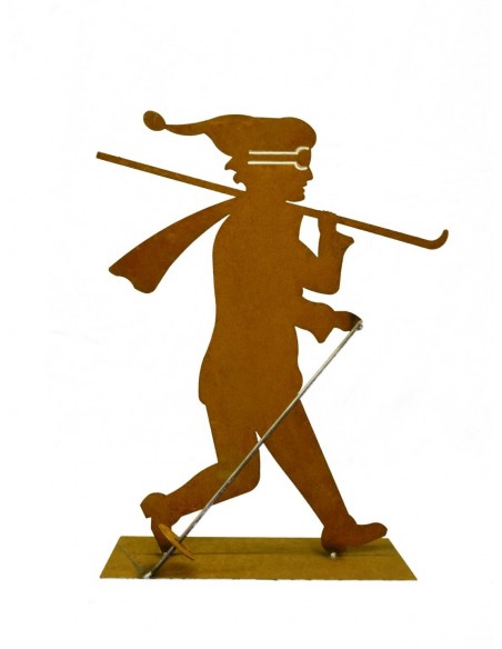 Edelrost Skigeher - rostiger Skifahrer Edelrost Skigeher - rostiger Skifahrer