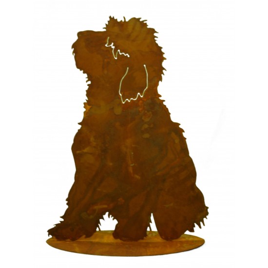 Hund "Bobby" auf Platte