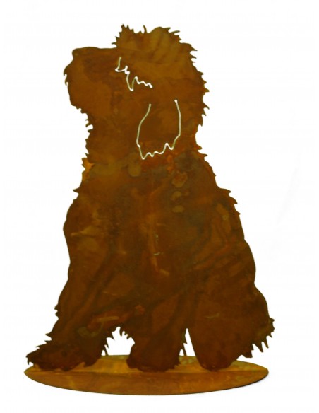 Hund "Bobby" auf Platte