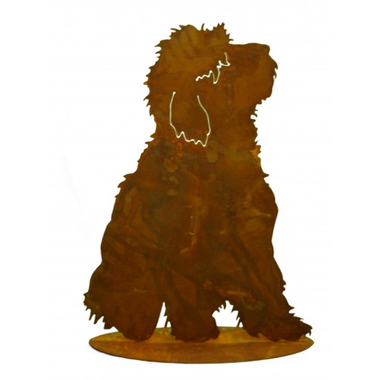 Hund "Bobby" auf Platte