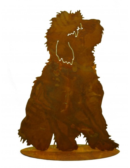 Hund "Bobby" auf Platte