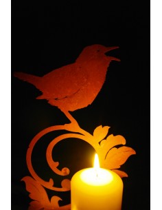 Vogel auf Barockelement auf Platte zum Stellen 2