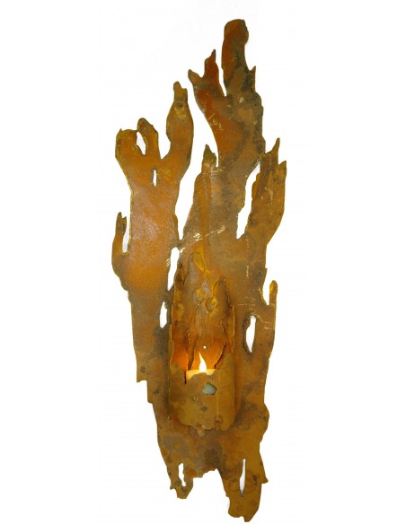 Wandlicht "Fackel" für Kerzen