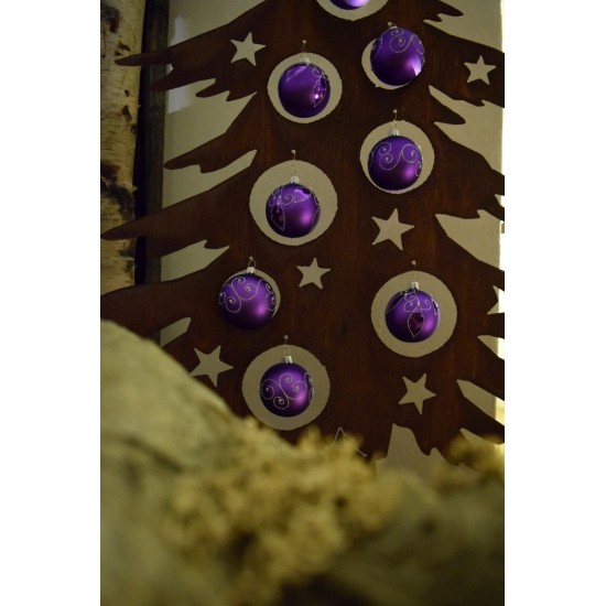 Dekotanne 125 cm hoch für Christbaumkugeln