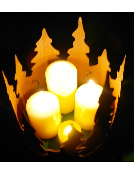 Edelrost Waldring Ø 15 cm Höhe 18 cm