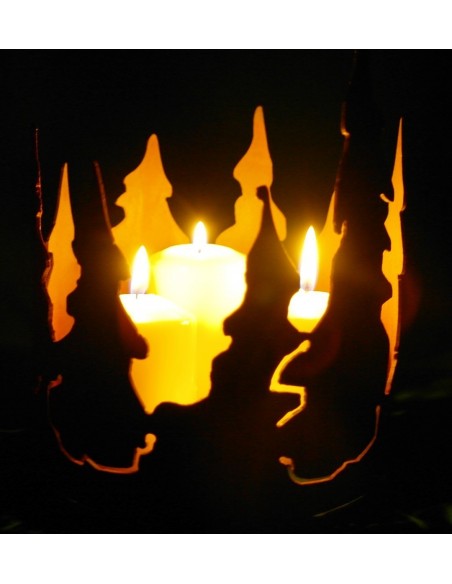 Edelrost Waldring Ø 15 cm Höhe 18 cm