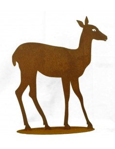 Edelrost Reh stehend