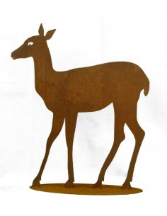 Edelrost Reh stehend 2