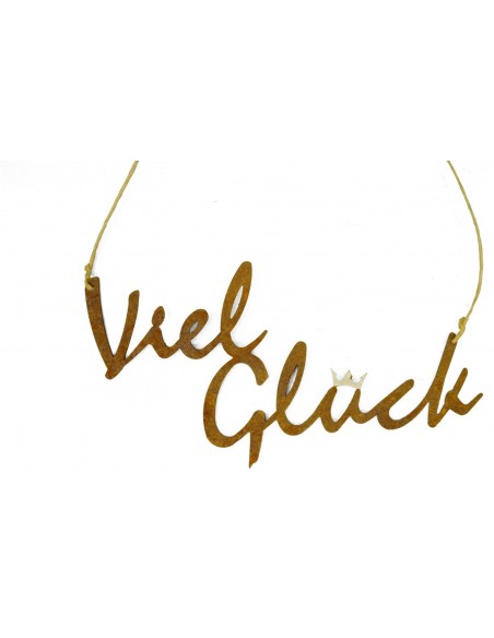 Schriftzug Viel Glück 