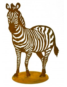 Exotische Rostdeko für draußen Motiv Zebra