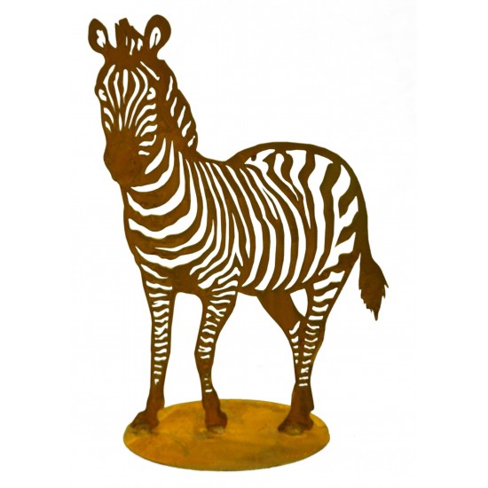 Exotische Rostdeko für draußen Motiv Zebra