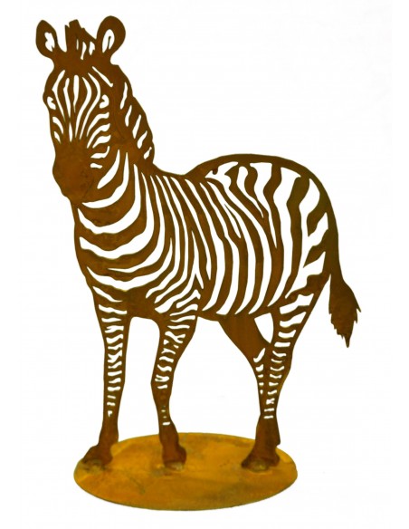 Exotische Rostdeko für draußen Motiv Zebra