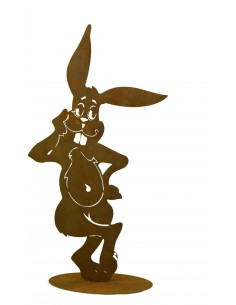 Cooler Edelrost Hase