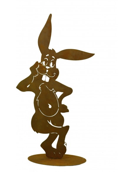 Cooler Edelrost Hase