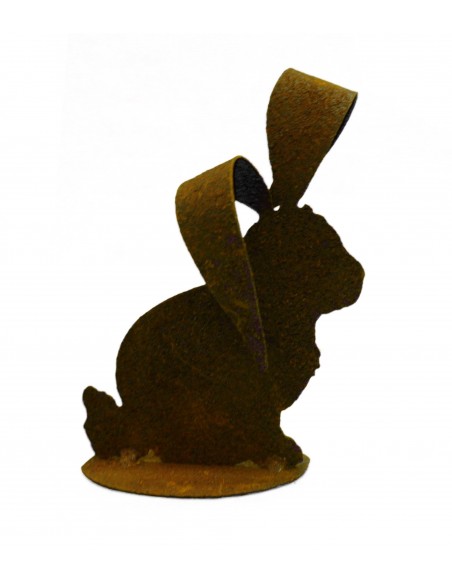 Hase mit großen Ohren auf Platte