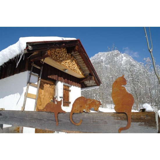 3er Set Katzen für Kante