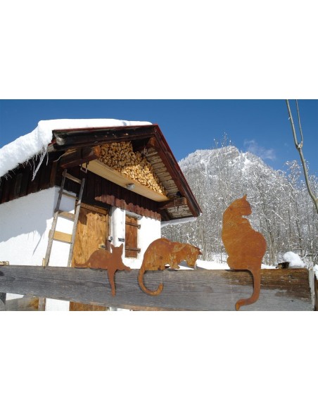 3er Set Katzen für Kante