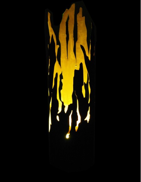 "Treibholzsäule" Säule mit tief eingesetztem Boden