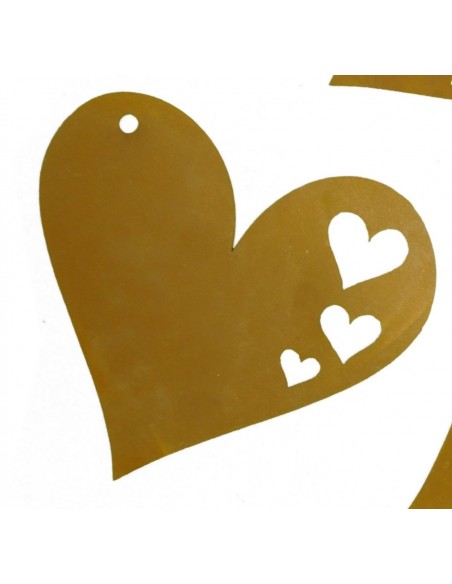 Osterschmuck Herz mit Ausschnitten