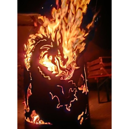 Drachenfeuerschale Groß 75 cm hoch D: 50 cm