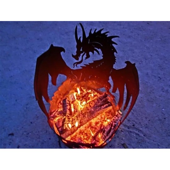 Drachenfeuerschale Groß 75 cm hoch D: 50 cm
