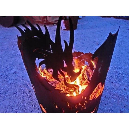Drachenfeuerschale Groß 75 cm hoch D: 50 cm