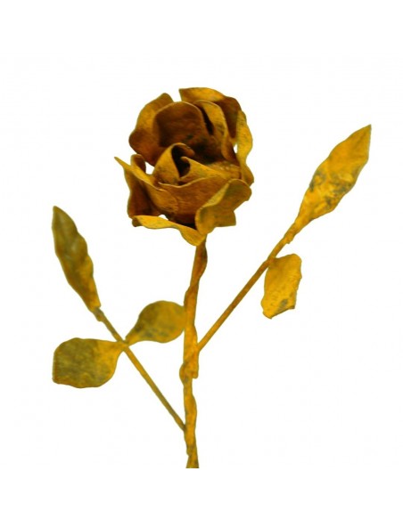 Edelrost Rose mit Stiel als Rostdeko Edelrost Rose mit Stiel als Rostdeko