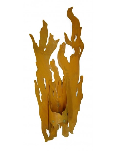 Wandlicht "Fackel" groß 75 cm für Kerzen