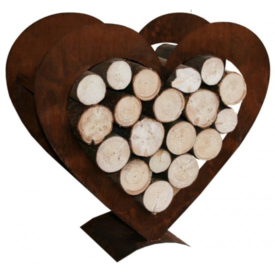 Herz-Holzregal groß  95 cm hoch