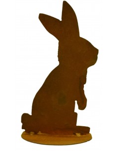 küssender Hase B,Ohren aufgerichtet, auf Platte