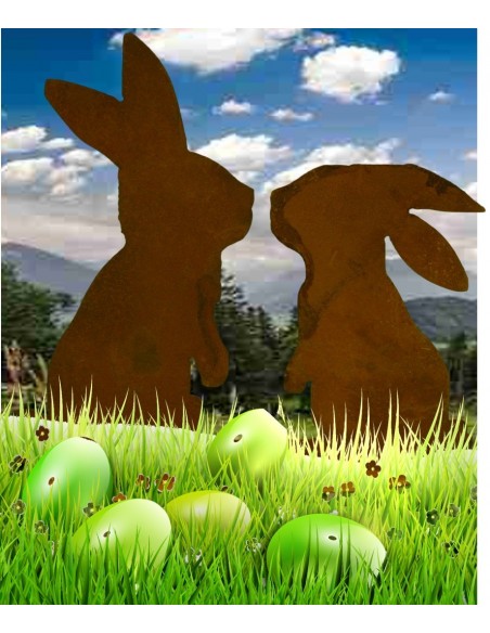 küssender Hase mit Ohren aufgerichtet