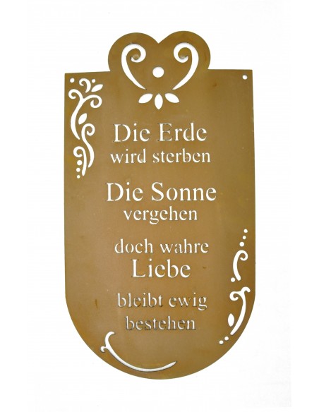 Gedichttafel "Erde", Rost