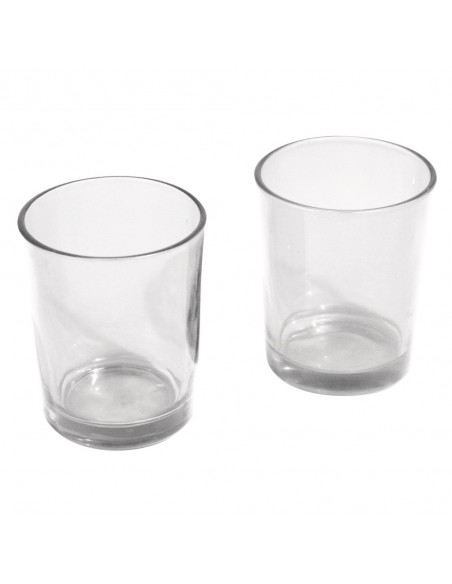 Glas Teelicht Höhe 6,7  Ø 5,5 cm