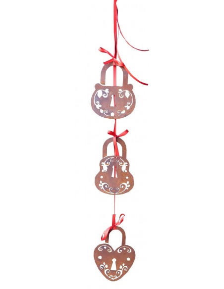 3 tlg. Burgschlösser- Liebesschloss