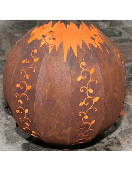 RostKugel -Strecki - Ø 63cm Effektleuchte rund XXL für den Aussenbereich geeignet